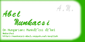 abel munkacsi business card